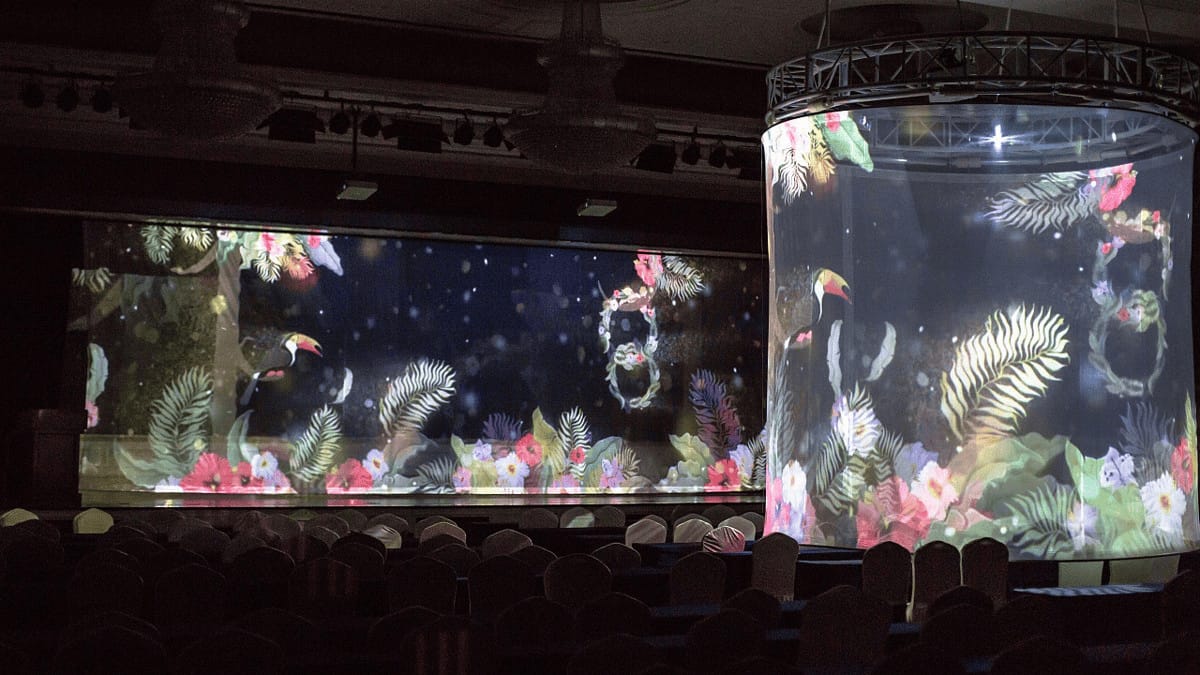 全息紗幕投影-全息舞臺宴會廳紗幕投影