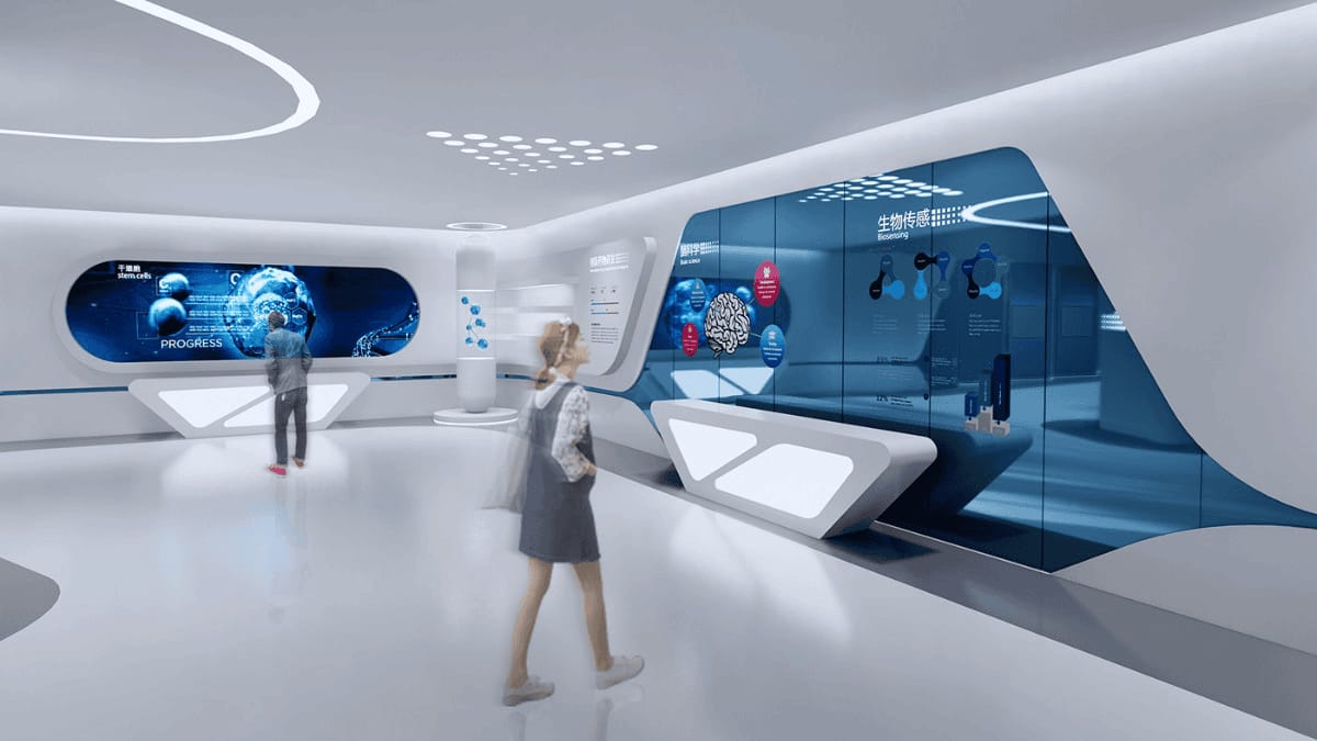 數字化生物傳感企業展示廳設計