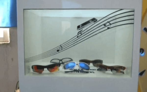 眼鏡業展臺創新透明展示柜